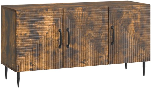 vidaXL TV-Schränk Geräucherte Eiche 99 x 34,5 x 50 cm Holzwerkstoff 894950