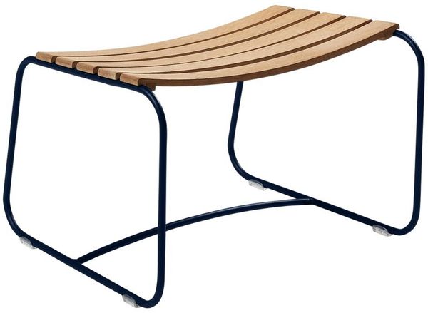 Surprising Teak Fußablage Abyssblau