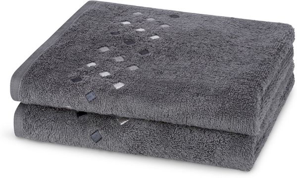 ROSS Handtücher Stoneline, Frottier (Packung, 2-St), aus feinster Baumwolle