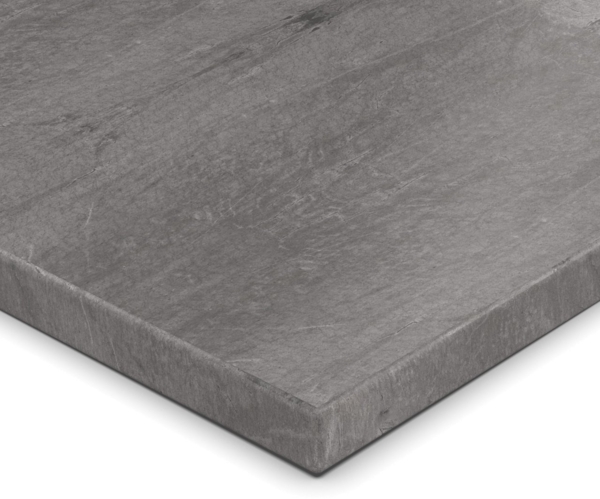 Dekor Spanplatte 19mm Tischplatte Atlantic Stone Graphite K4895 DP mit ABS Kante Umleimer - Größe 70 x 100 cm - Höhe 1,9 cm - Farbe Atlantic Stone Graphite