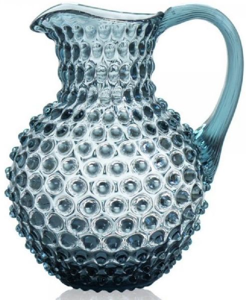 KLIMCHI Karaffe Studio Karaffe Hobnail Jug Misty Blue (2000ml)