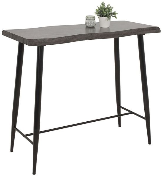 Bartisch Gitte BT / Gabi I BT, Grau, Schwarz, 120 x 108 x 60 cm