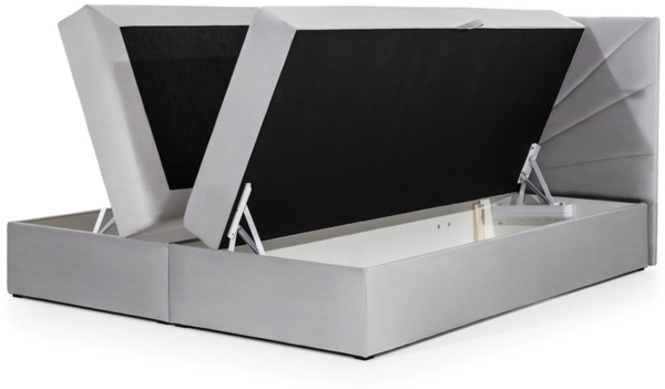 99rooms Lazzaro Boxspringbett Kunstleder SOFT Rot 160x200 cm Bild 2