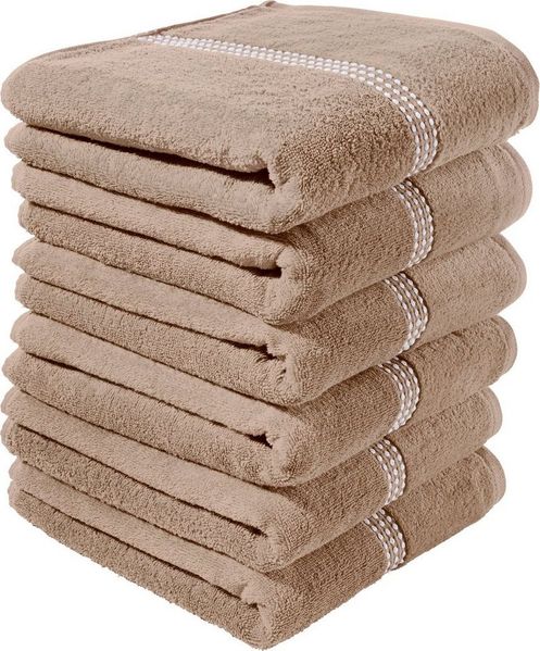 Erwin Müller Handtuch Handtuch "Mannheim" 6er-Pack, Frottier, Walk-Frottier Uni