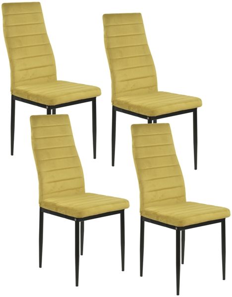HTI-Living Memphis Velvet 4er-Set Stuhl