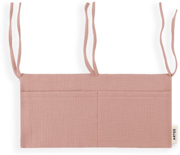 Artee Bettnestchen Babybett Organizer Taschen Aufbewahrung aus Musselin