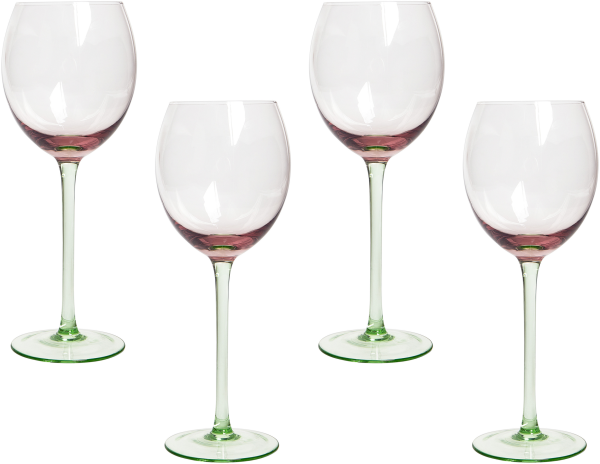 Weingläser DIOPSIDE 4er Set 360 ml Rosa