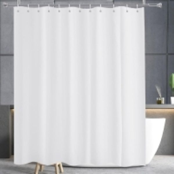 Duschvorhang, Polyester, Weiß