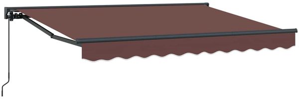vidaXL Manuell einziehbare Markise Braun 2,5 x 2 m 3420369 Bild 2
