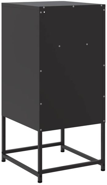 vidaXL Nachttisch Schwarz 36x39x78 cm Stahl 846566 Bild 8