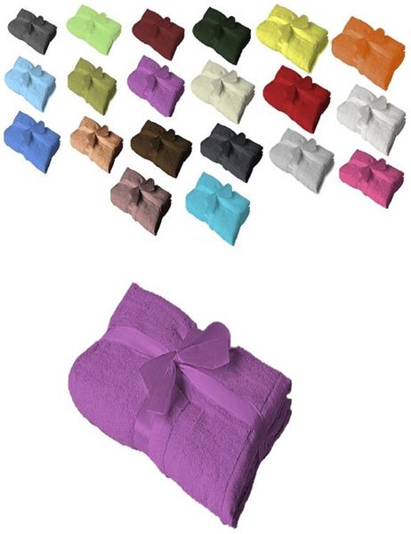 4 x Badvorleger 700 g/m² 50 x 80 cm Lila