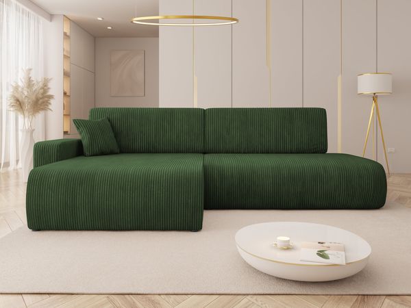 Ecksofa Pixalo O Cord (Farbe: Poso 14, Seite: Links)