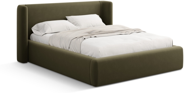 Micadoni Bett Jolene Samt Grün 140x200