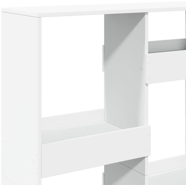 vidaXL Bücherregal 100 x 33 x 135 cm Holzwerkstoff, Weiß Bild 7