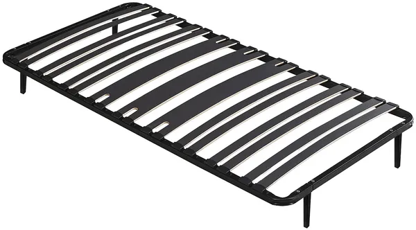 Vente-unique - CERRISI Lattenrost und Bettrahmen Metall Schwarz - B 3 cm88 cm x H 25 cm5 cm x L 12 cm188 cm