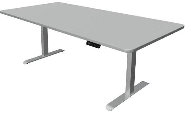 Kerkmann Schreibtisch Sitz-Stehtisch Move 3 Premium 200x100x72-121cm elektr. höhenverstellbar mit Memoryfunktion Lichtgrau