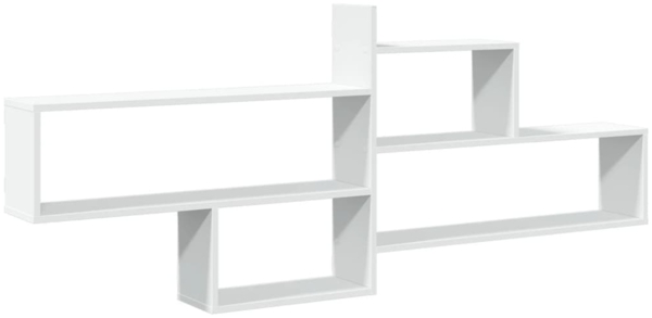 vidaXL Wandregal Weiß 167,5x18x68 cm Holzwerkstoff 853317