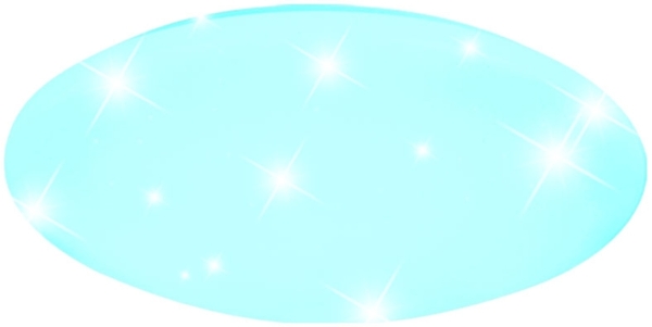 RGB LED Deckenlampe, dimmbar, Fernbedienung, Sterneneffekt, D 41cm