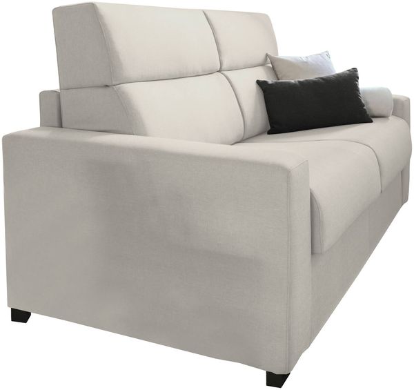 Dmora 2-Sitzer Schlafsofa Sonico, Schlafsofa fürs Wohnzimmer, gepolstert, abnehmbar, 100 % Made in Italy-Qualität, 200x95 h100 cm, Beige Bild 7