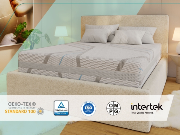 7 Zonen Taschenfederkernmatratze H3 – Rollmatratze, abnehmbarer Bezug, HR-Schaum, waschbar, Allergiker geeignet - 180 x 200 cm - COVE - LUX Bild 6