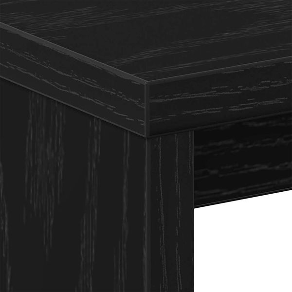 vidaXL Nachttisch 2 pcs Schwarz Eichen-Optik 40 x 30 x 40 cm 862616 Bild 9