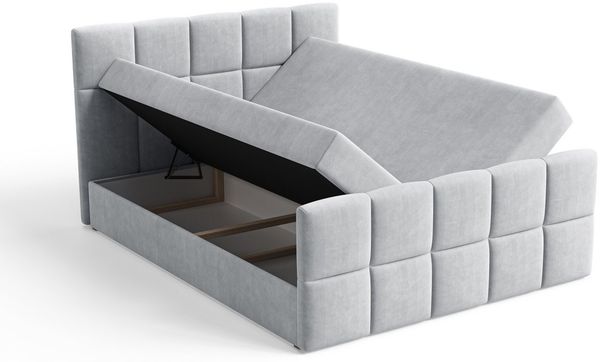 B&B Home Boxspringbett Coriano II (H3 Matratze Bonellfederung, Kopfteil, Bettkasten und Topper)