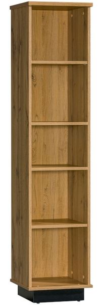 Regal Lamelo Maße ca. 40 x 175,6 x 36 cm – in Eiche Wotan und Schwarz matt
