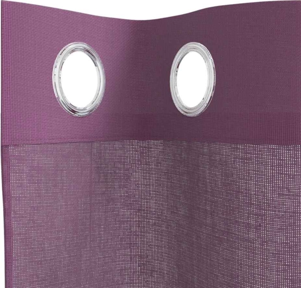 vidaXL Voile Vorhänge mit Ösen 2 Stk. Lila 140x225 cm 4102103 Bild 4