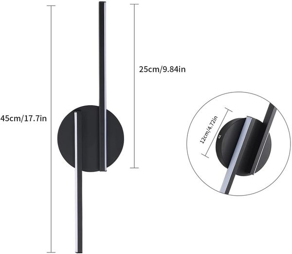Riserva LED Wandleuchte LED Flurleuchte,16W Wandleuchte,Schlichter Stil, für Schlafzimmer,Flur, Minimalistischer Stil, augenschonendes Design