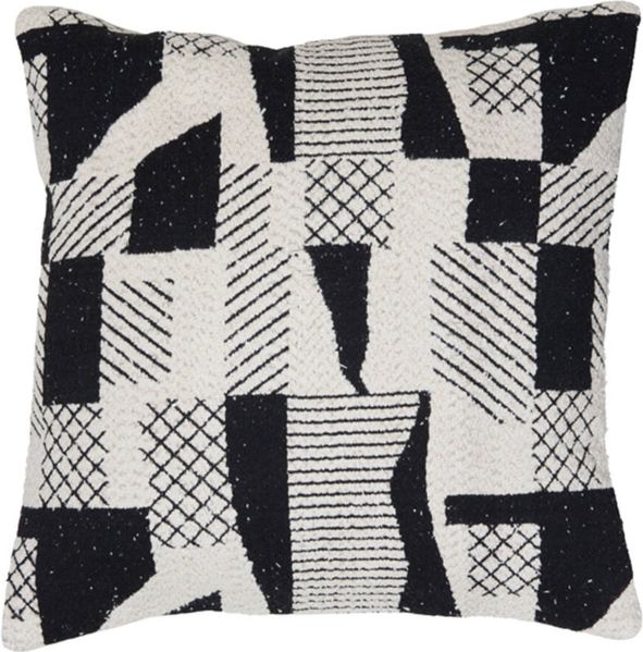 Dekokissen CESENA von Light & Living 45x45 cm Kissen Schwarz-Beige