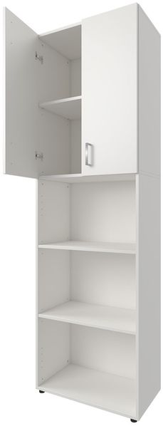 Aktenschrank Trio 57 x 190 x 34,5 cm weiß Bild 3