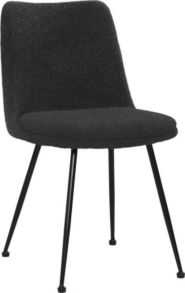 2er Set Stühle Sit&Chairs 58,5 x 83 x 46 cm Polyester Metall Schwarz