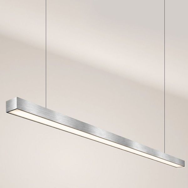 s.luce Oris LED-Linienleuchte Büro-Pendellampe XL nach Maß 4000K Aluminium 300cm