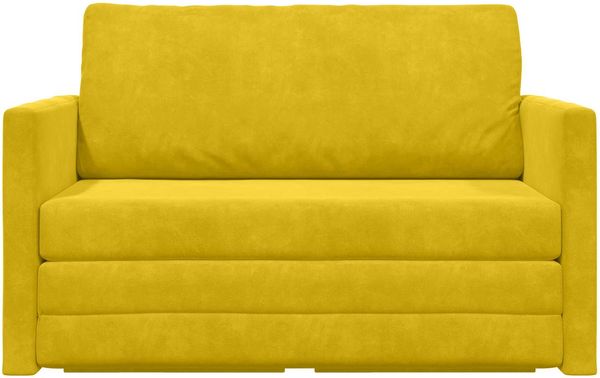 vidaXL Schlafsofa Sonnenblumen Gelb 124 x 71 x 78 cm Samt 4106707 Bild 5