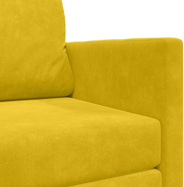 vidaXL Schlafsofa Sonnenblumen Gelb 124 x 71 x 78 cm Samt 4106707 Bild 8