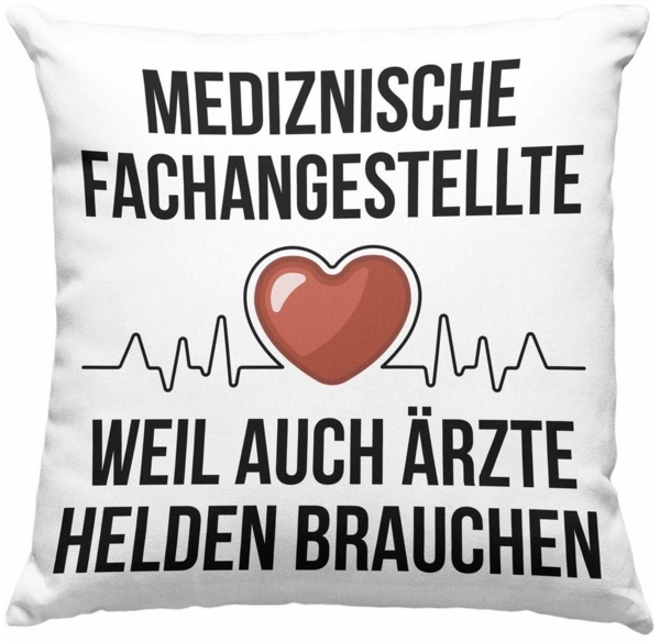 Trendation Dekokissen Trendation - Medizinische Fachangestellte Kissen Geschenk Herzschlag W Bild 5