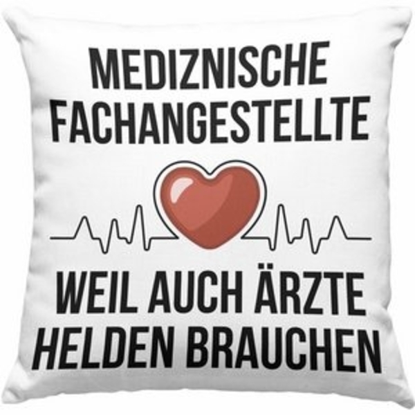Trendation Dekokissen Trendation - Medizinische Fachangestellte Kissen Geschenk Herzschlag W Bild 6