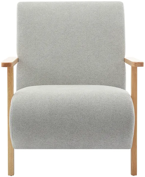 Vente-unique - JULOMO Sessel Stoff Grau - B 82 cm x H 81 cm x L 70 cm