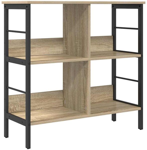Bücherregal | Standregal Sonoma-Eiche 82 x 32 x 79 cm Holzwerkstoff