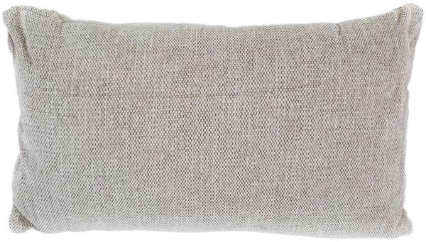 Chenille Dekokissen 30 x 50 cm Couchkissen einfarbig mit Reißverschluss taupe