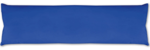 Seitenschläfer Kissenhülle Kissenfüllung Körperkissen, bequem und anschmiegsam in vielen verschiedenen Farben erhältlich (ca. 40x140cm / blau - royalblau)