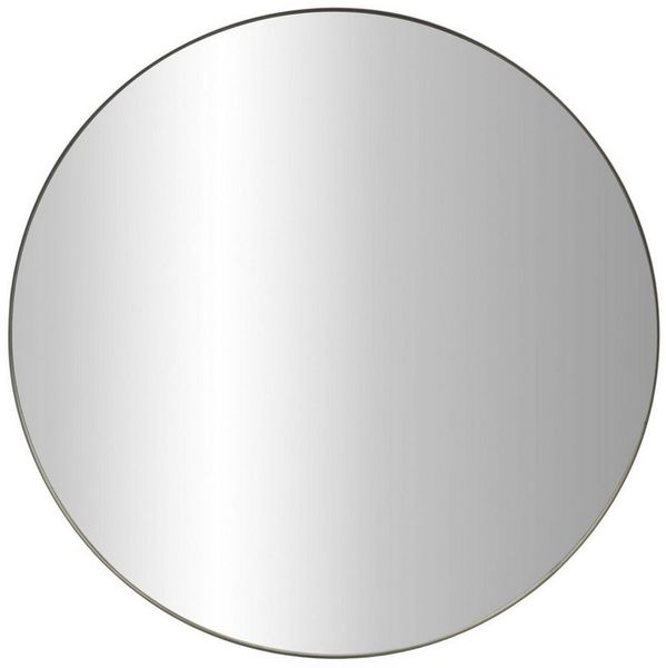 EDAXO Wandspiegel Runder Spiegel NOOR, Metallrahmen, Ø 80 cm, Hochwertiges Spiegelglas mit Splitterschutzfolie (PET)