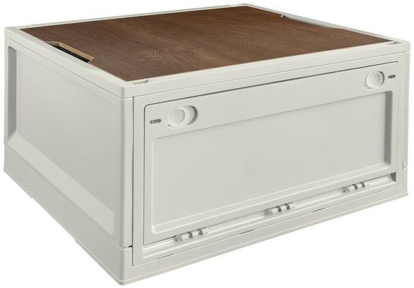 Trucky Faltbox Storage Box 45 L Camping Klappbox Klappkiste faltbar 50 x 35 x 29 cm Beige