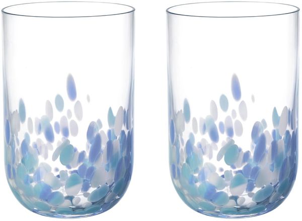 like. by Villeroy & Boch Like Confetti Aqua Longdrinkglas 300 ml 2er Set