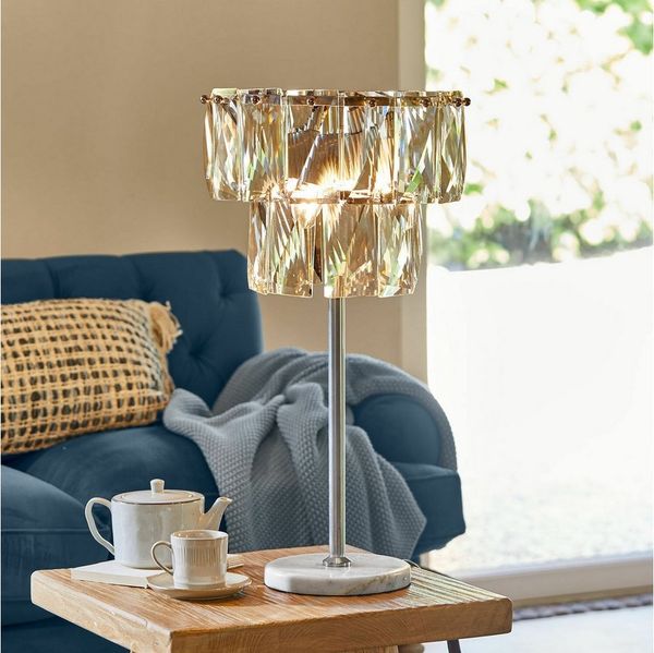 Mirabeau Tischleuchte Tischlampe Crystalford klar