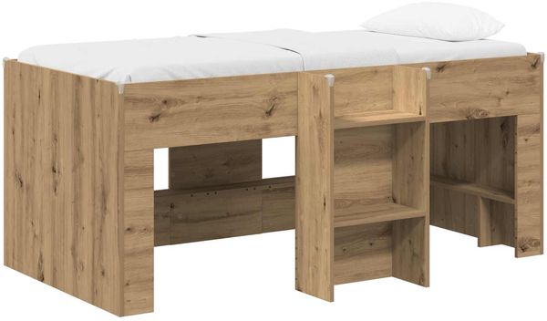 vidaXL Hochbett für Kinder 2 pcs Kunsthandwerk Eiche Holzwerkstoff 3422578