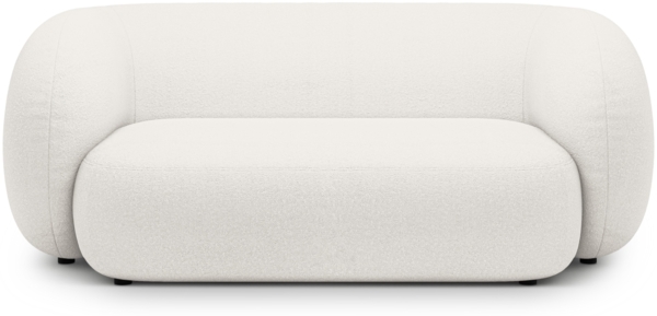 Micadoni Sofa Kate 2-Sitzer Boucle Weiß