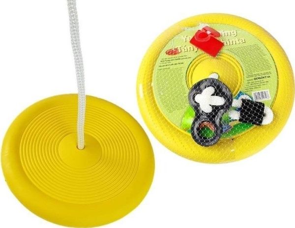 Schaukel-Sitz Lean Sport runde Platte für Kinder 423 gelb