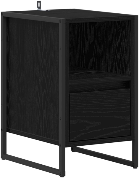 vidaXL Nachttisch 2 pcs Schwarz Eichen-Optik 39,5 x 30 x 50 cm 886655 Bild 4