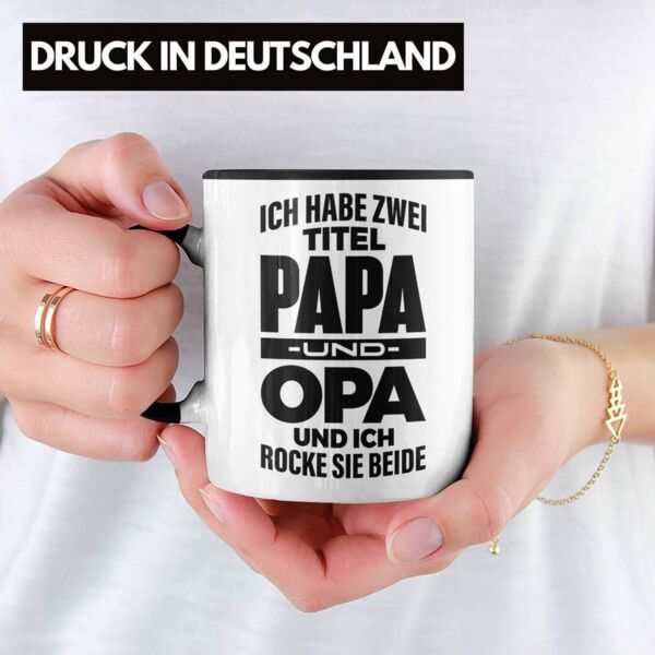 Trendation Tasse Trendation - Papa und Opa Tasse Geschenk für Opa Weihnachten Geburtsta